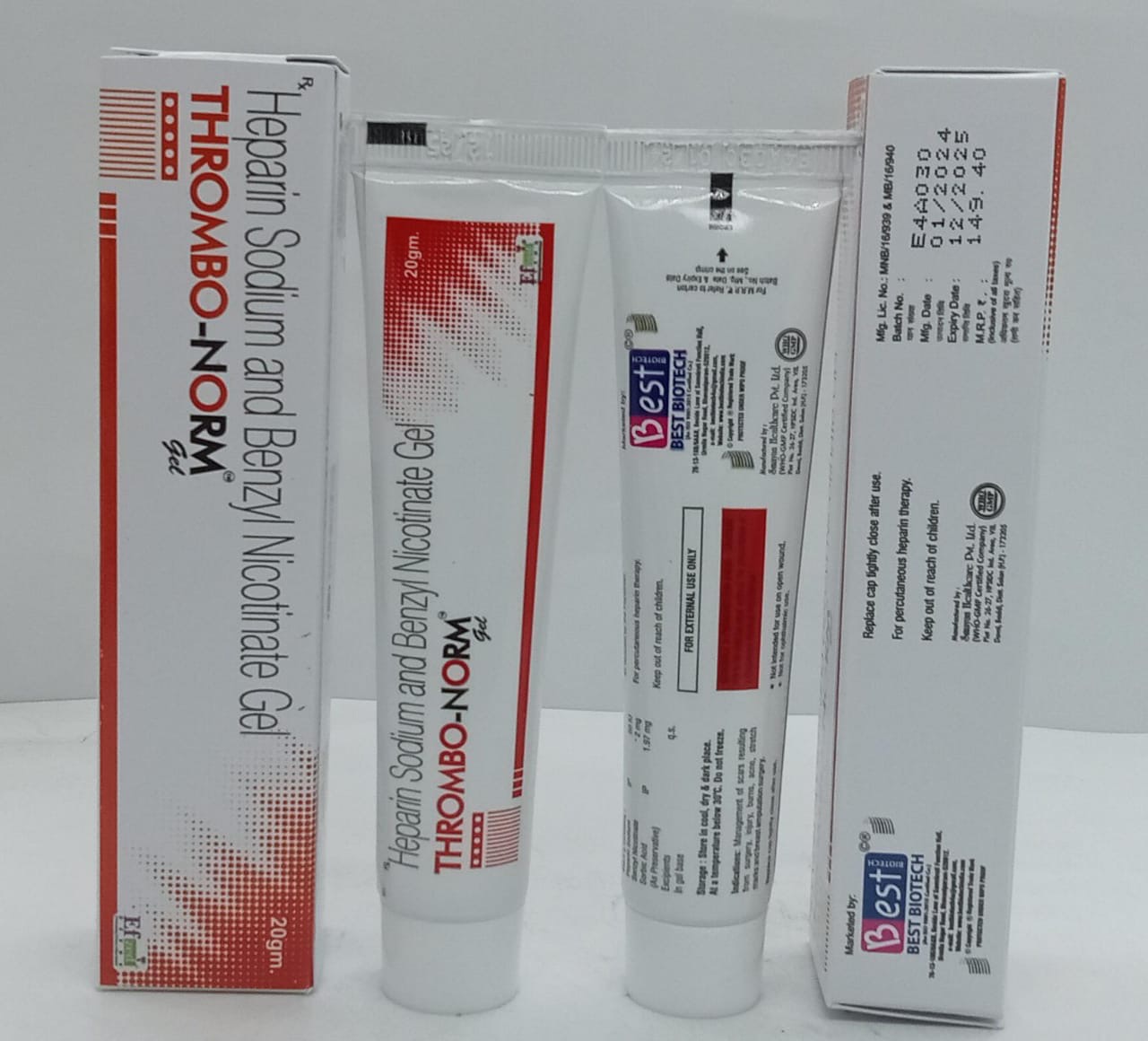 Heparin Sodium & Benzyl Nicotinate Gel